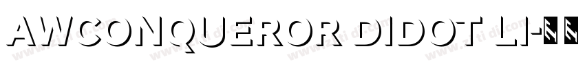 AWConqueror Didot Li字体转换